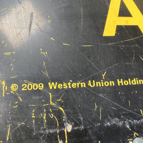 WESTERN UNION　ヴィンテージ　両面看板　11-299