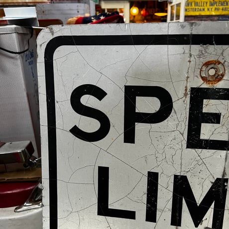 ヴィンテージ　ロードサイン　SPEED LIMIT 35  16-114-2
