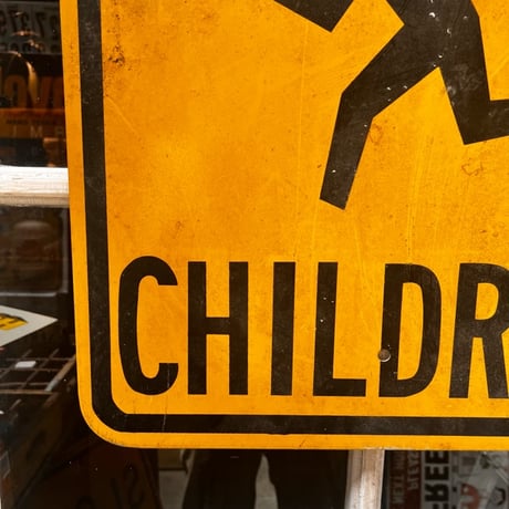 Vintage SLOW CHILDREN 道路標識　19-112-1