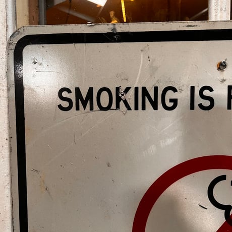 Vintage NO SMOKING Sign 20-202-27