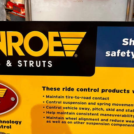 Vintage MONROE　SHOCKS ＆ STRUTS Sign 20-71