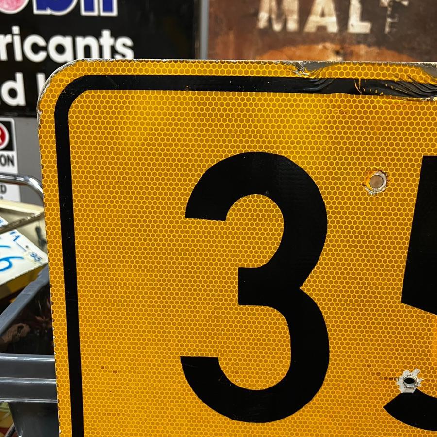 35M.P.H ヴィンテージ ロードサイン 道路標識 (15)295-23 | BigBear