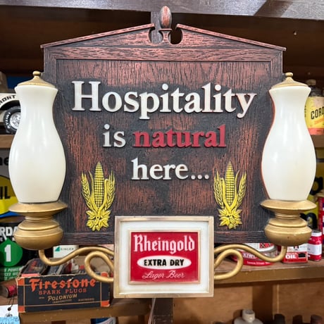 Vintage Rheingold Extra Dry Lager Beer ウォールライト 19-26