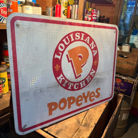 Vintage LOUISIANA KITCHEN&BRAUM'S 両面看板 21-277-3
