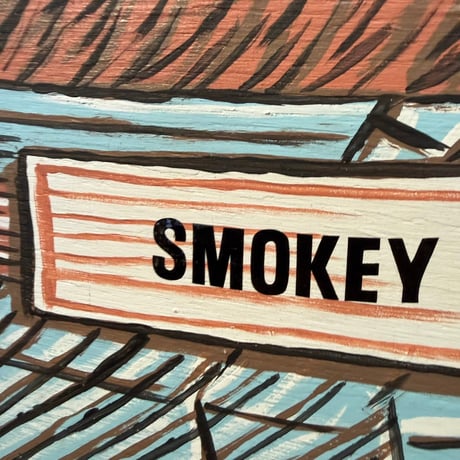 Vintage SMOKEY BEAR 木製看板 21-368