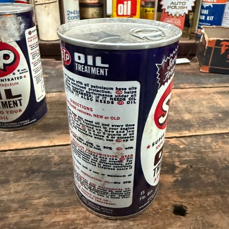 Vintage STP OIL CAN (中身入り) 17-77-14