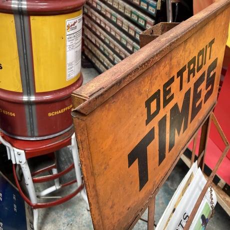 DETROIT TIMES　ヴィンテージ　ニュースペーパースタンド 　15-271