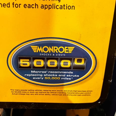 Vintage MONROE　SHOCKS ＆ STRUTS Sign 20-71