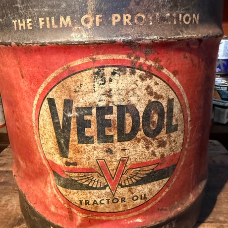 Vintage VEEDOL オイル缶 20-34