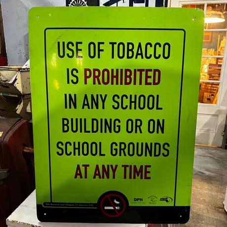 Vintage 標識 NO smoking SIGN 18-244-15