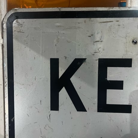 Vintage KEEP RIGHT 道路標識 看板 19-108-71