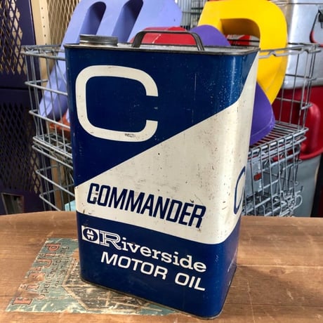Riverside COMMANDER MOTOR OIL ヴィンテージ オイル缶