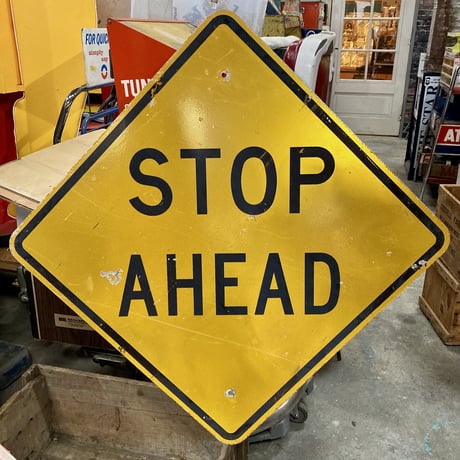 ヴィンテージ　ロードサイン　道路標識　16-319-56