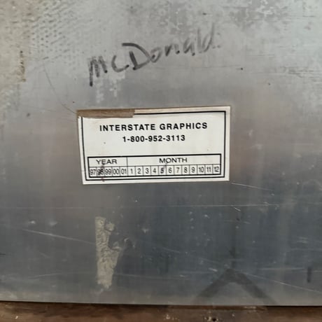 Vintage McDonald's 看板 20-202-60