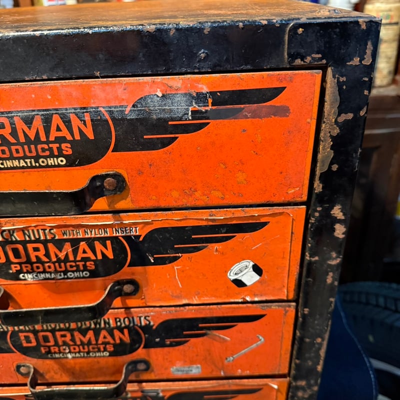 古いキャビネット 1950-60's ヴィンテージ スチール パーツキャビネット - アンティーク