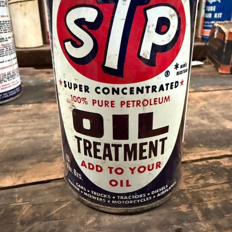 Vintage STP OIL CAN (中身入り) 17-77-19