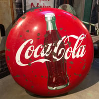 Coca-Cola コカ・コーラ ヴィンテージ ボタンサイン 看板 1950s