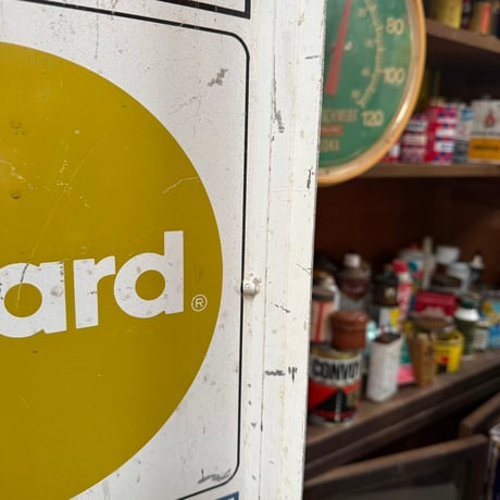 Vintage DISCOVER / MasterCard / VISA  クレジットカード 両面サイン 16-264-2