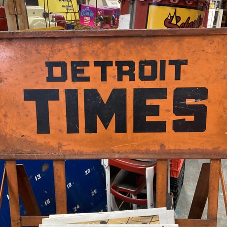 DETROIT TIMES　ヴィンテージ　ニュースペーパースタンド 　15-271