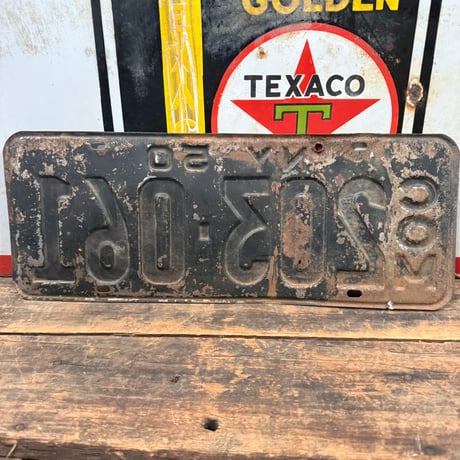 【希少!!】Vintage License Plate ニューヨーク州　18-144-4