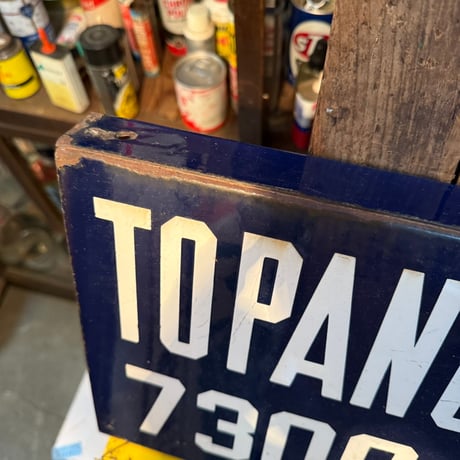 Vintage TOPANGA CANYON BLVD. 両面琺瑯看板 17-309