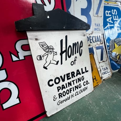 Vintage Home of COVERLL 両面SIGN 18-5