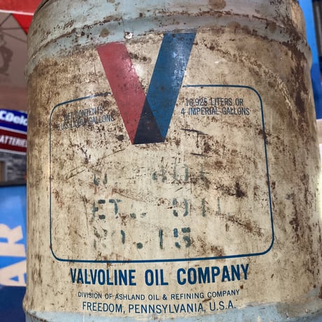 VALVOLINE　バルボリン　ヴィンテージ　オイル缶　14-5-2