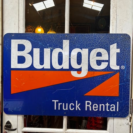 Vintage Budget Truck Rental 両面看板　17-364