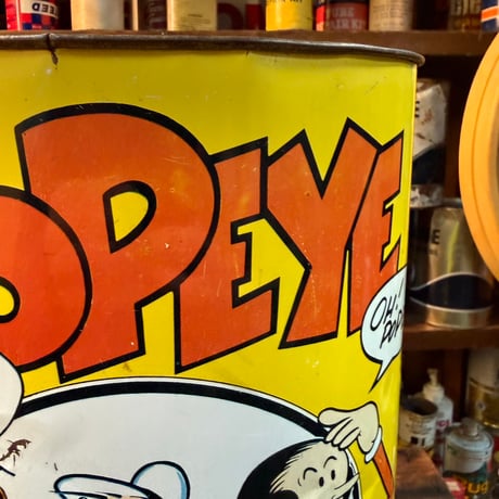 Vintage POPEYE ブリキ ダスト缶 21-39