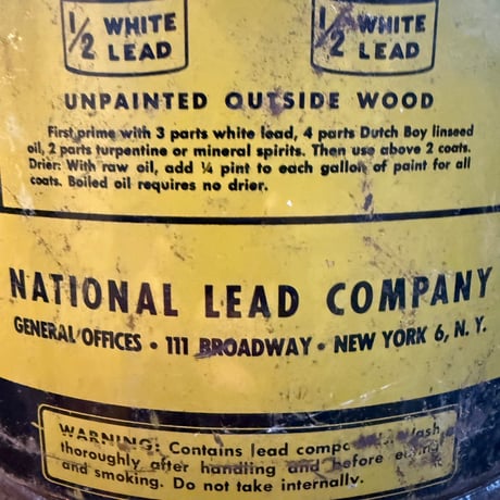 Vintage Dutch Boy Soft Paste White Lead 缶 21-284-2