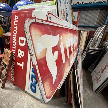 Vintage FIRESTONE 大型看板 21-290