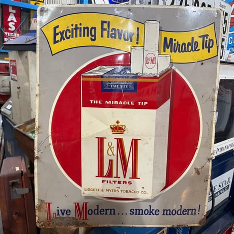 Vintage L&M FILTERS 看板 18-118