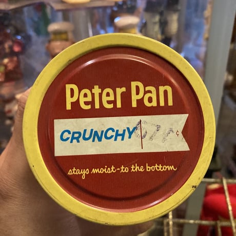 Peter Pan crunchy　ヴィンテージ　ガラスジャー　16-355