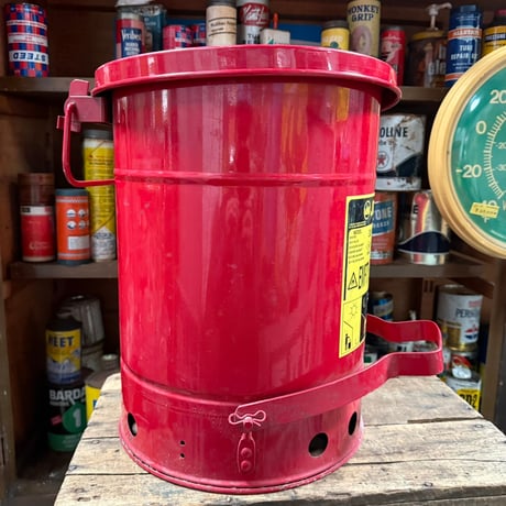Vintage OILY WASTE CAN 18-250