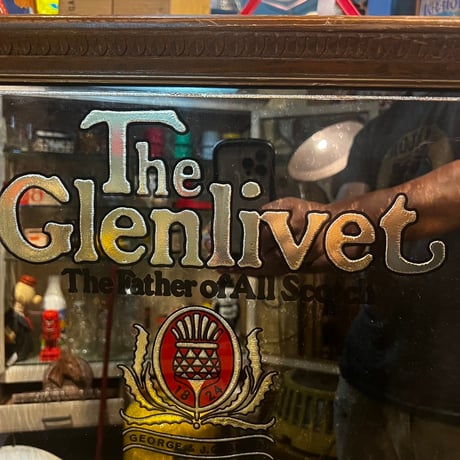 Vintage  The Glenlivet パブミラー　18-240