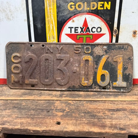 【希少!!】Vintage License Plate ニューヨーク州　18-144-4