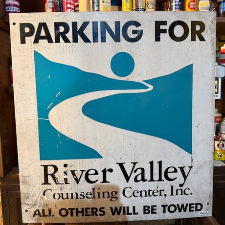 Vintage PARKING FOR River Valley ロードサイン | BigBe