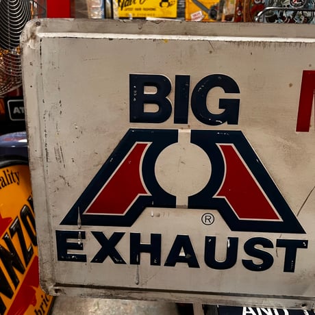Vintage BIG ADVANTAGE MUFFLER 看板 20-70
