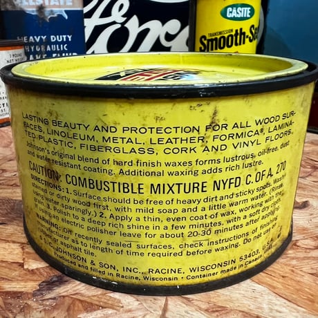 Vintage JOHNSON PASTE WAX CAN 16-c-67