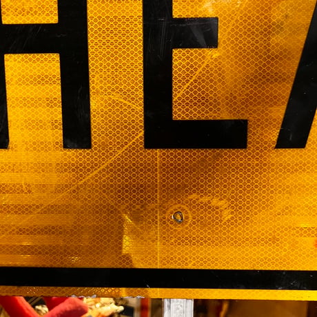 Vintage AHEAD Road sign 道路標識 20-155-55