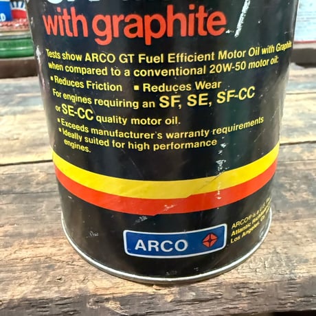 Vintage ARCO オイル缶 16-c-90