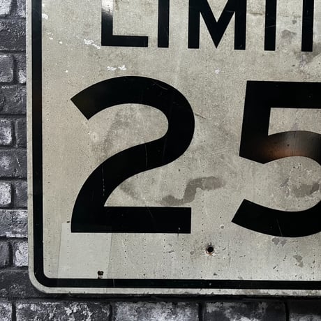 ヴィンテージ　ロードサイン　SPEED LIMIT 25 16-501-6
