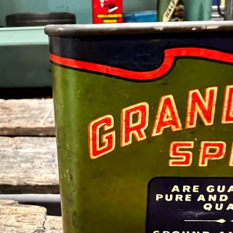 Vintage GRAND UNION SPAICE CAN 18-185-7