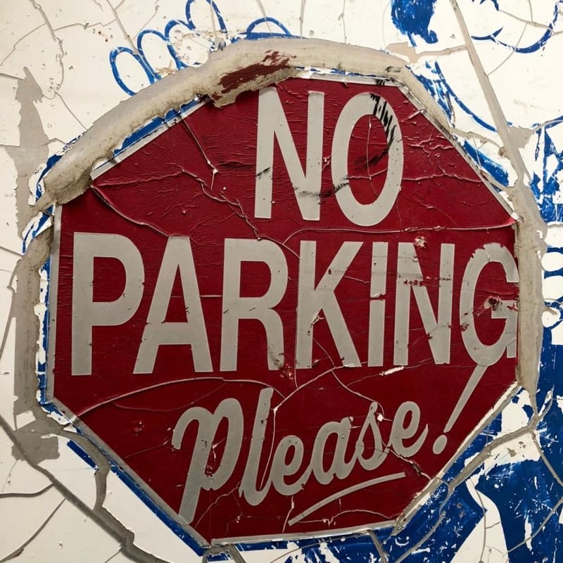 NO PARKING PLEASE! 駐車禁止 ヴィンテージ スタンド看板