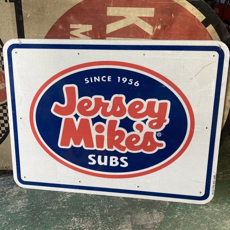 Jersey Mike’s × JIMMY JOHN’S　ヴィンテージ　大型両面看板　14-388-3