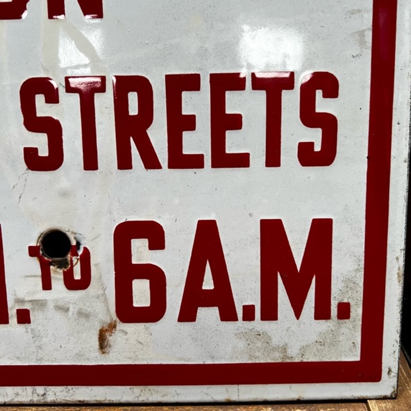 Vintage NO PARKING 道路標識 琺瑯看板 17-98 | BigBear On