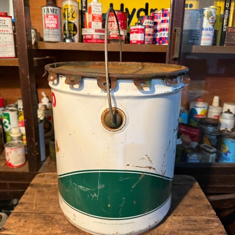 Vintage TEXACO 蓋付きオイル缶 20-362-4