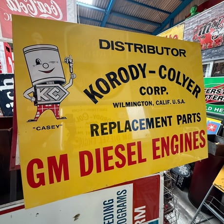 Vintage KORODY-COLYER CORP GM 看板 20-300-2