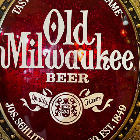 Vintage Old Milwaukee BEER SIGN　17-321