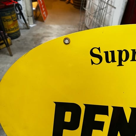 Vintage PENNZOIL 両面 看板 P-2